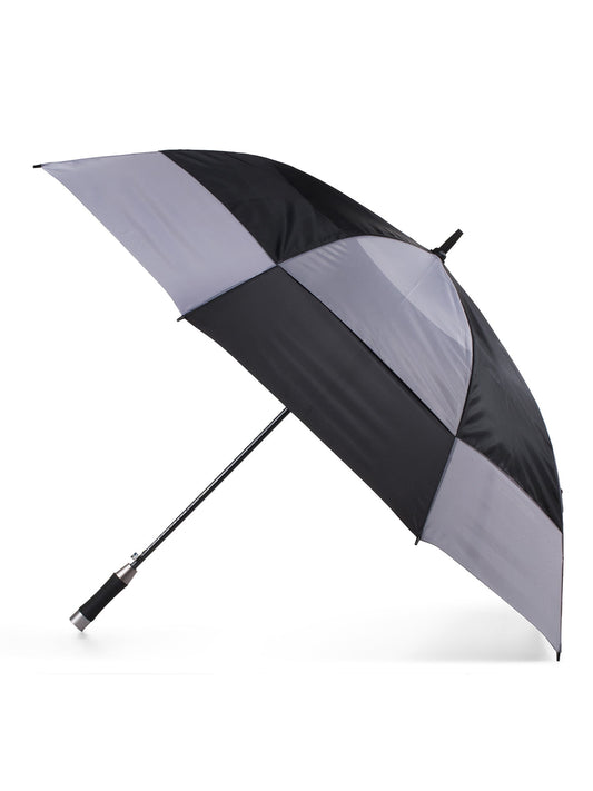 Totes Vented Auto Open Stormbeater Golf Stick Umbrella With SunGuard® Black and Gray