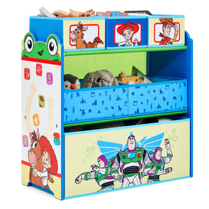 Bluey Design and Store 6 Bin Toy Storage Organizer by Delta Children