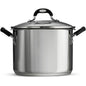 Tramontina Lock-N-Drain Stainless Steel 6 Quart Covered Stock Pot, 3 Count