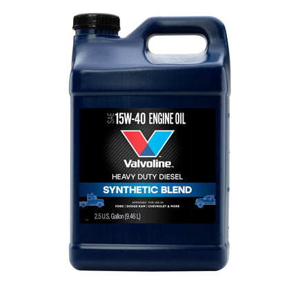 Valvoline Heavy Duty Diesel Synthetic Blend 15W-40 Engine Oil 2.5 Gallon