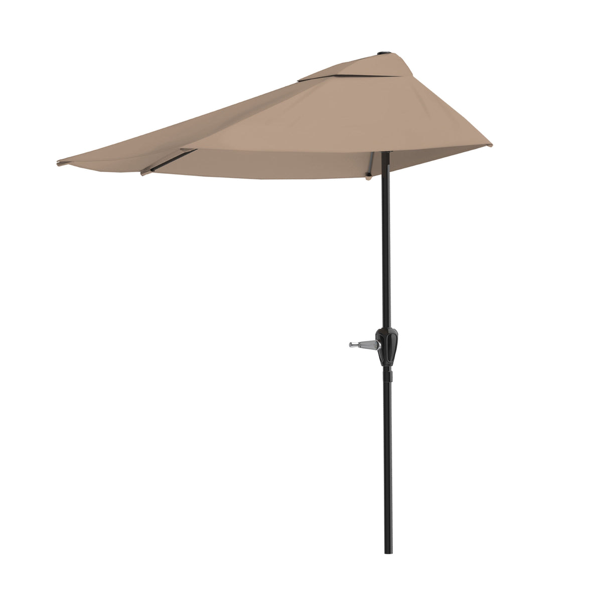 Pure Garden 9ft Half Umbrella for Balcony, Porch, or Deck, Blue