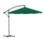 Pure Garden 10-Foot Offset Patio Umbrella with Crank and Base (Blue)
