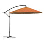 Pure Garden 10-Foot Offset Patio Umbrella with Crank and Base (Blue)