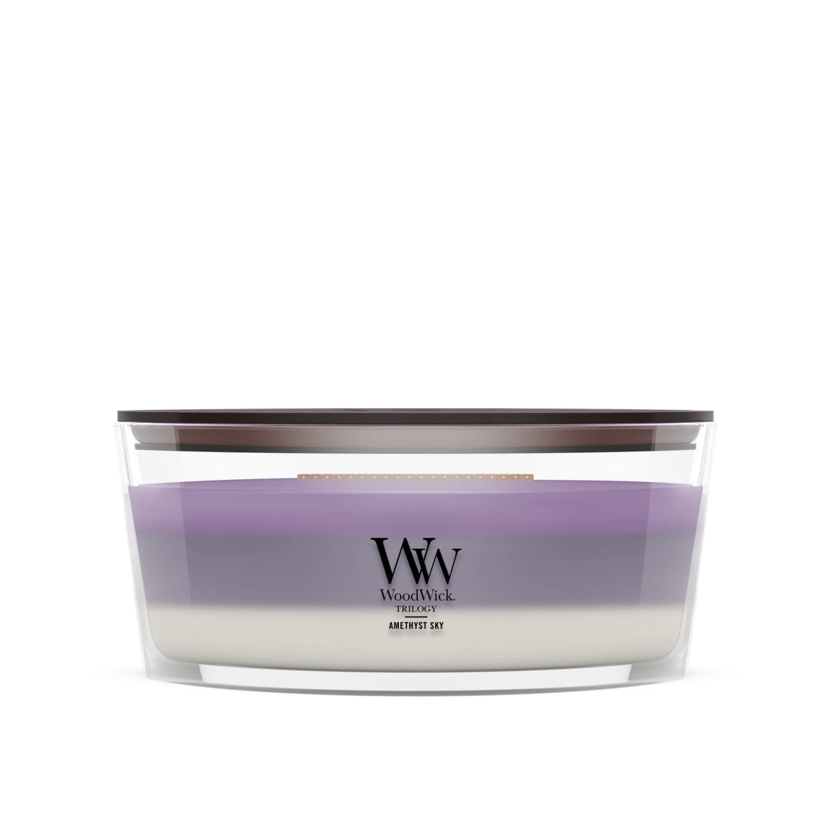 WoodWick Ellipse Trilogy Scented Candle, Amethyst Sky, 16 oz