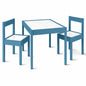 Mainstays Kids 3-Piece Dry Erase Activity Table and Chair Set for Learning, Drawing & Creative Play, Espresso