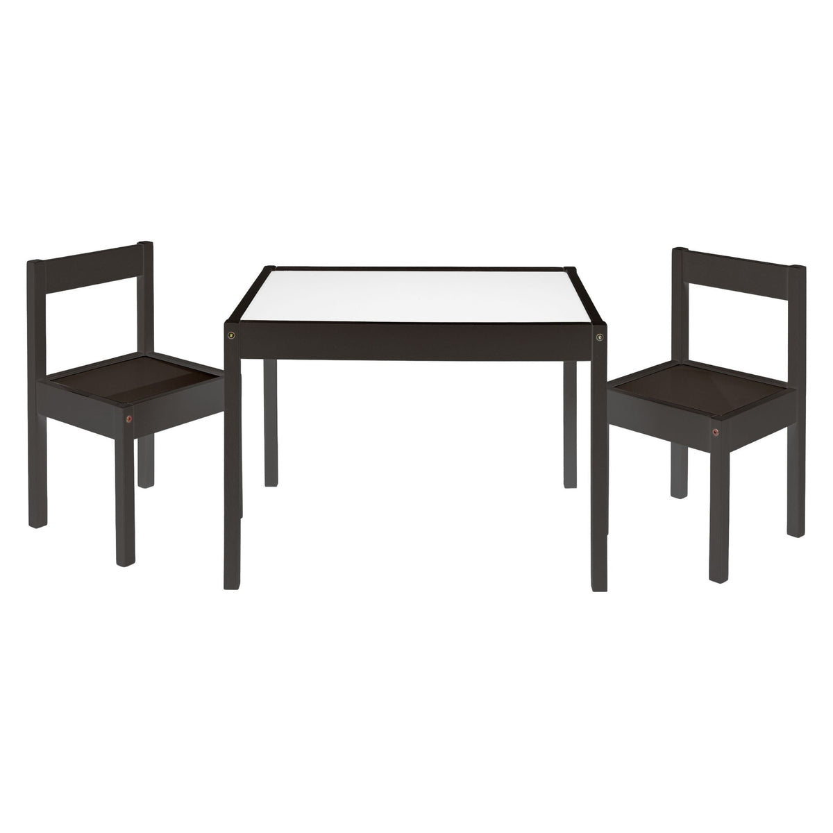 Mainstays Kids Dry Erase Activity Table and Chair Set, 3-Piece, White