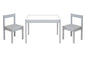 Mainstays Kids 3-Piece Dry Erase Activity Table and Chair Set, Pink