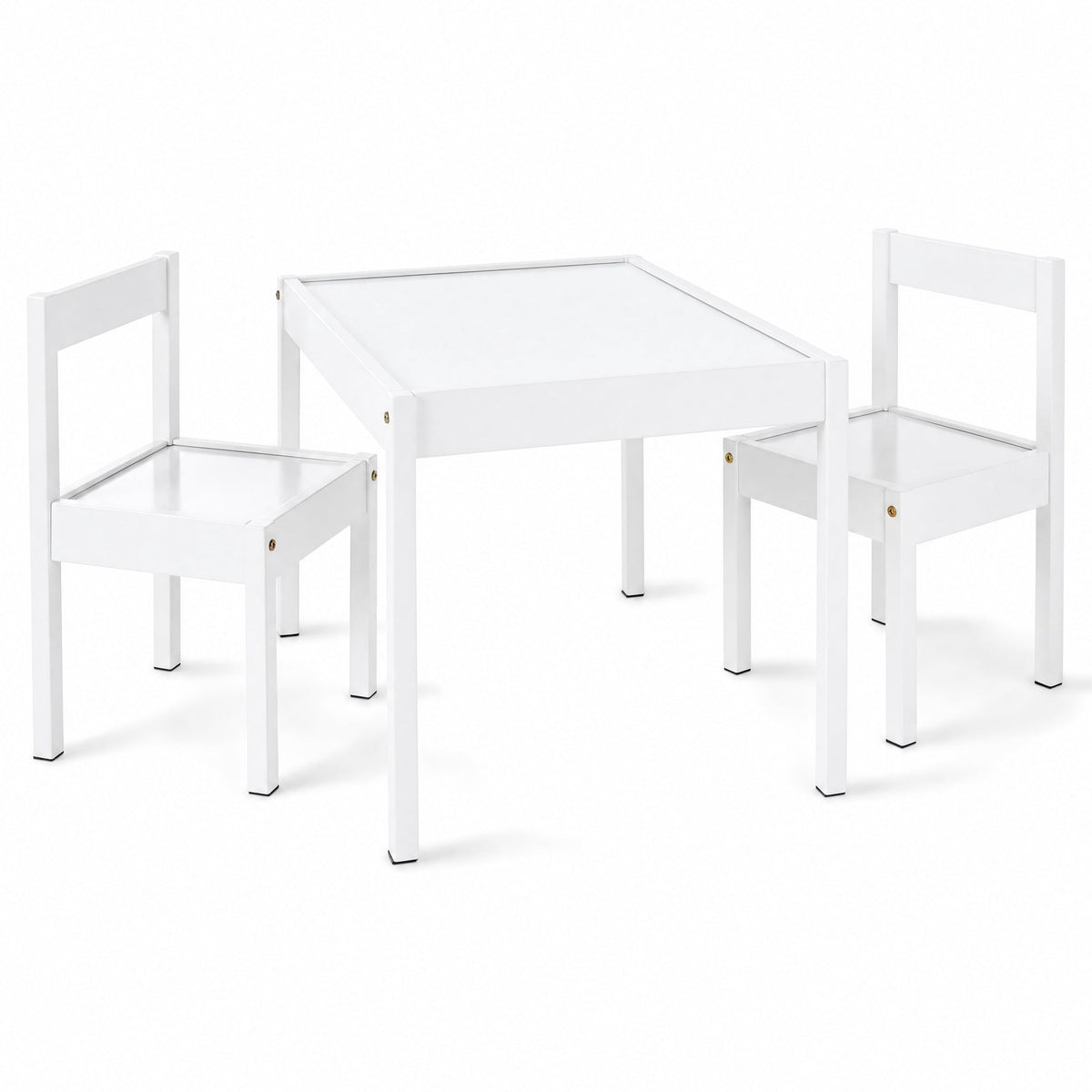 Mainstays Kids Dry Erase Activity Table and Chair Set, 3-Piece, White