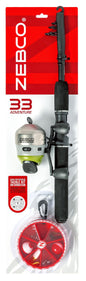 Zebco 33 Spincast 2-Piece Fishing Rod and Reel Combo with Tackle