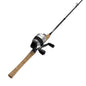 Zebco 33 Cork Handle Spincast Reel and IM6 Graphite Fishing Rod Combo, 6ft 6in 2-piece, Black