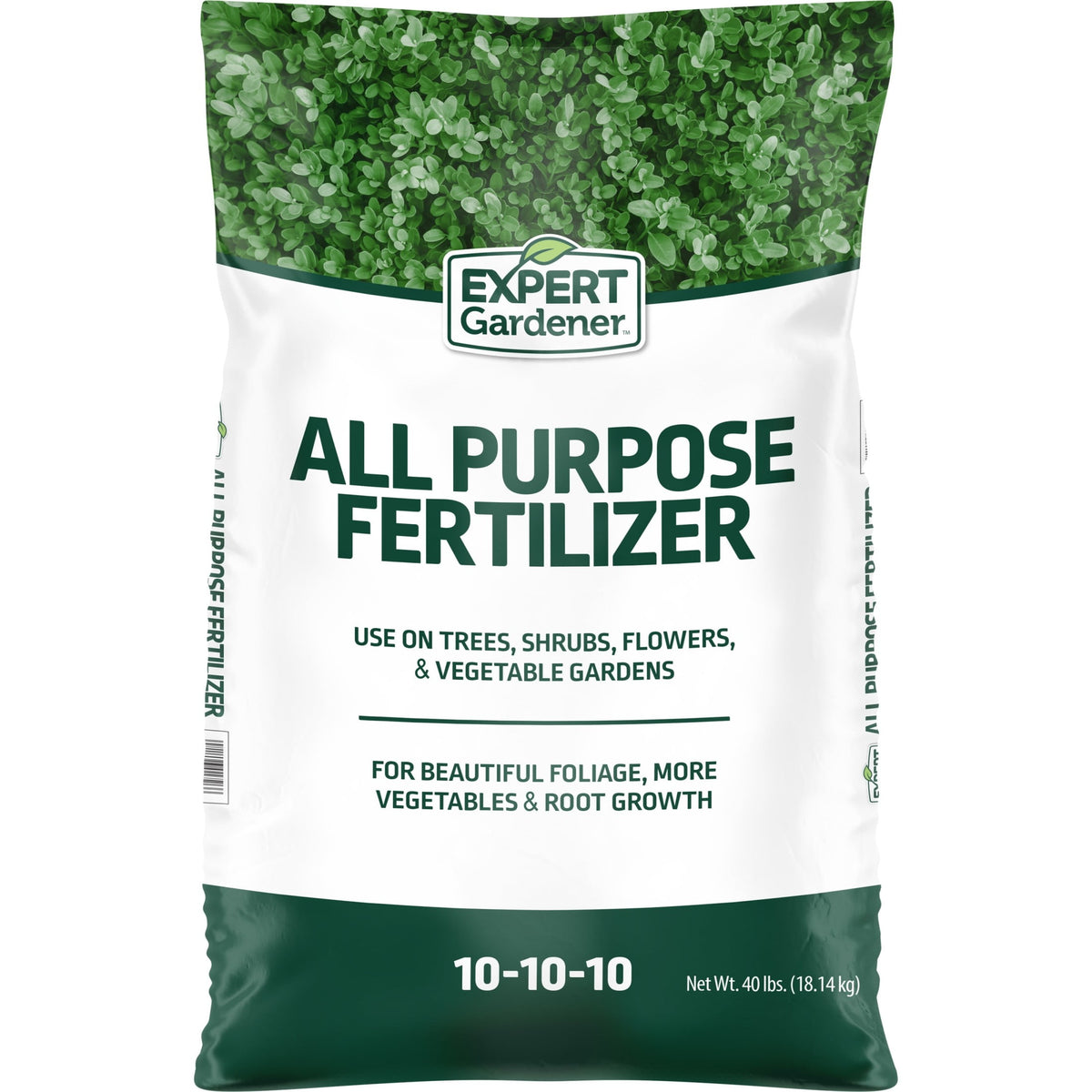 (2 pack) Expert Gardener All Purpose Plant Fertilizer, 10-10-10, 40 lb Bag