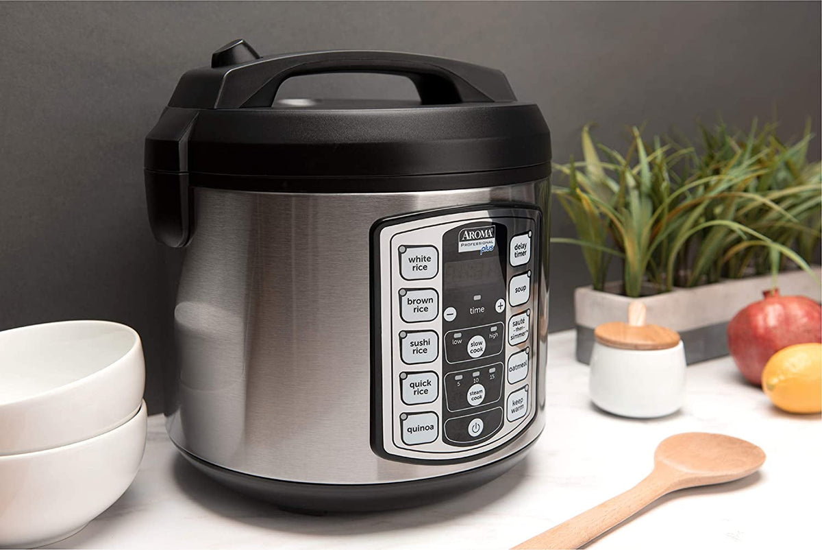 AROMA® Professional 20-Cup (Cooked) / 5Qt. Digital Rice & Grain Multicooker, New, ARC-5000SB
