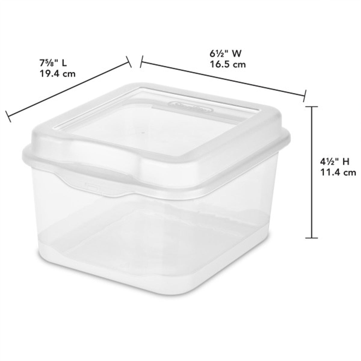 Sterilite Plastic FlipTop Storage Box Container with Latching Lid (12 Pack)