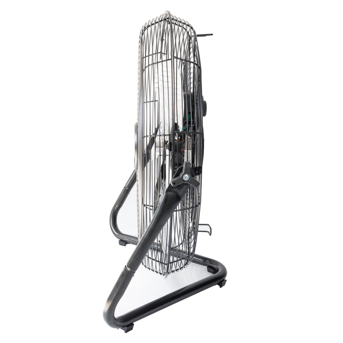 Mainstays 22.64 inch Black Floor Fan with 3 High Velocity Speeds, Tilt Mechanism