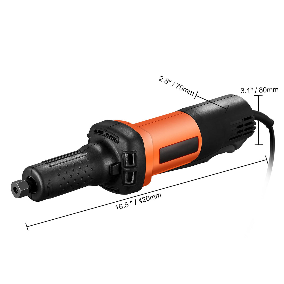 SKYSHALO Die Grinder, 1/4" Collet Variable Speed (7000-30000RPM), Heavy Duty Electric, Ergonomic Grip for Rust Removal, Grinding, Cutting, Polishing, Welding Repair