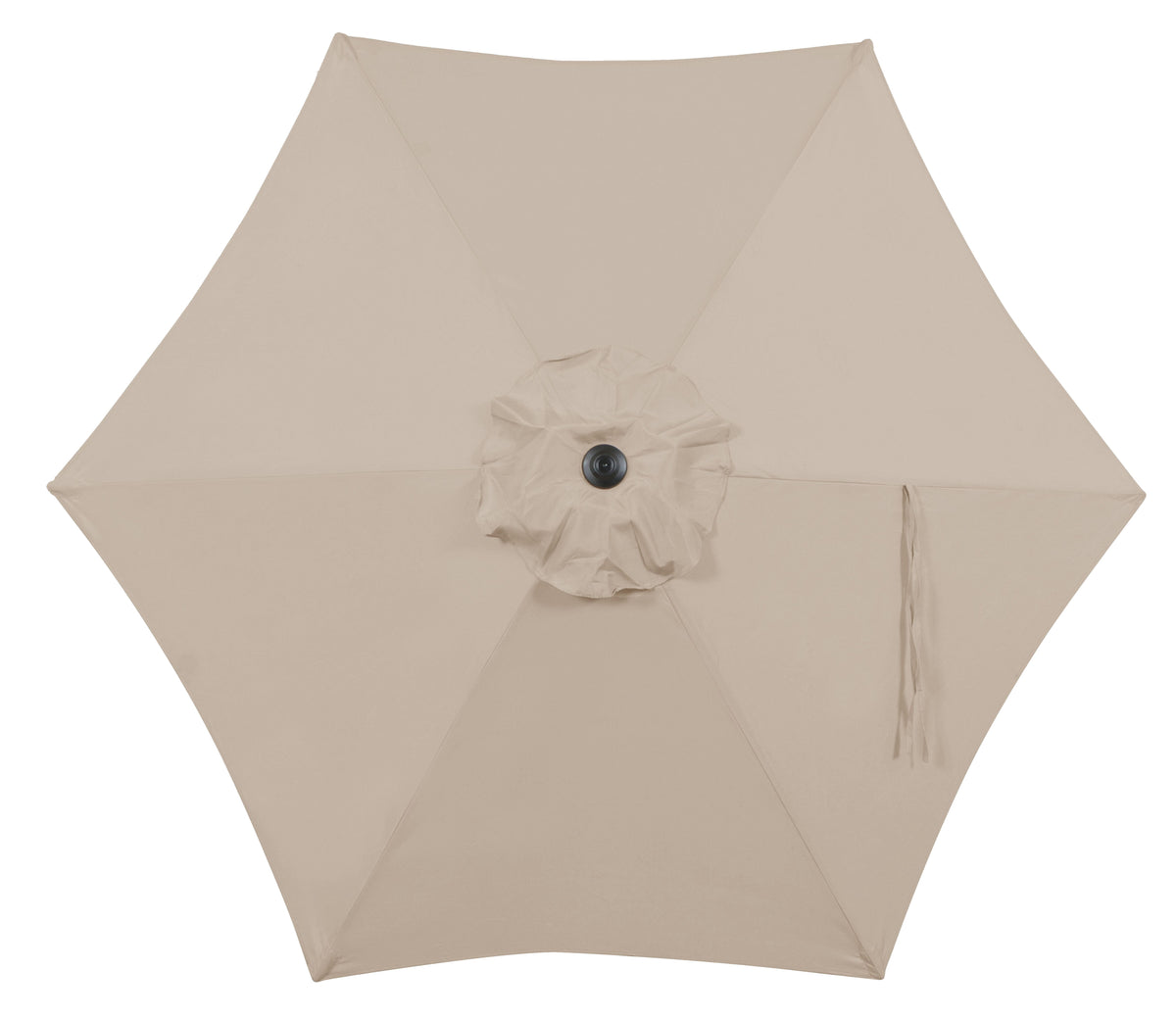 Mainstays 7.5ft Market Outdoor Umbrella with Push-Up Lift and 3-Angle Tilt in Tan