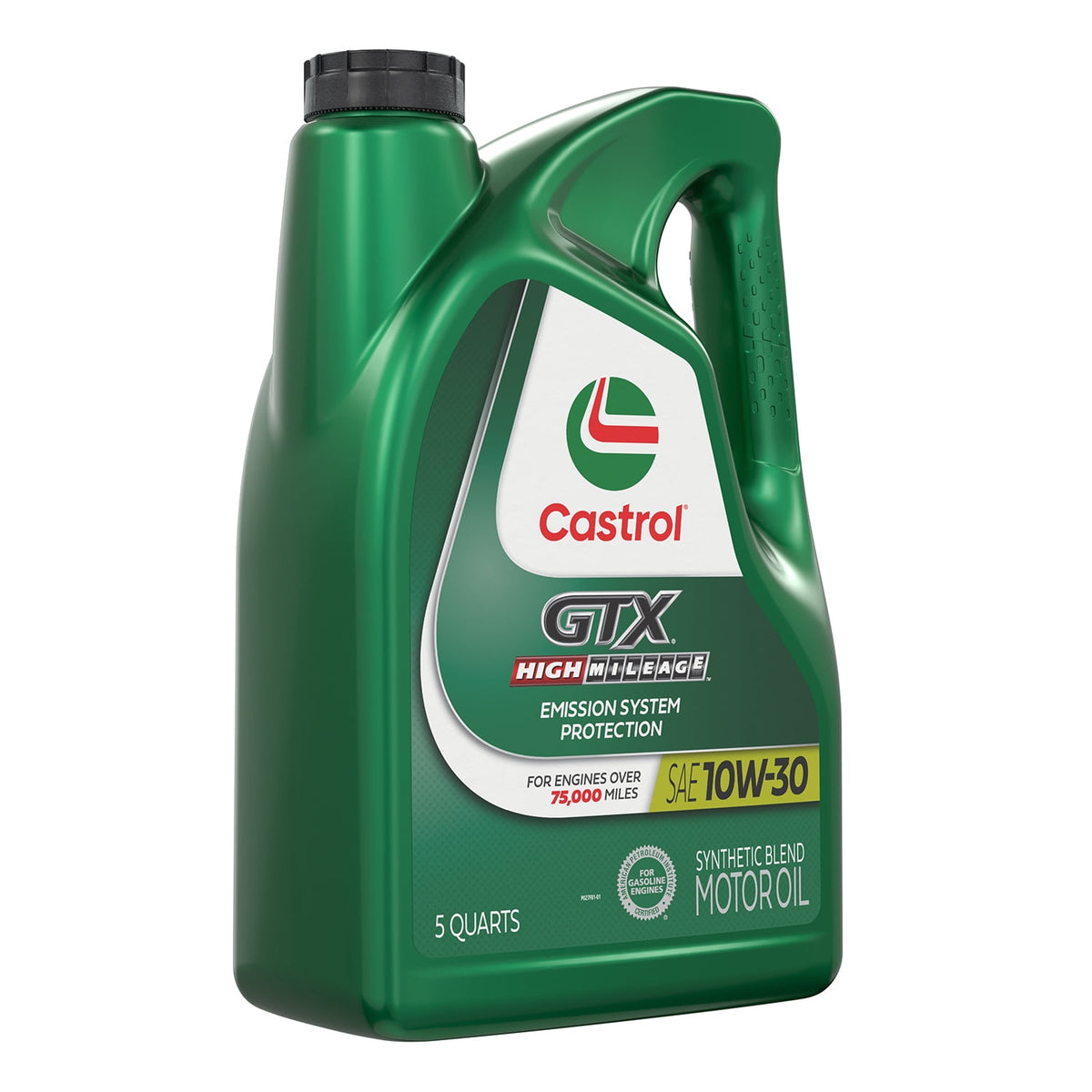 (2 pack) Castrol GTX High Mileage 10W-30 Synthetic Blend Motor Oil, 5 Quarts