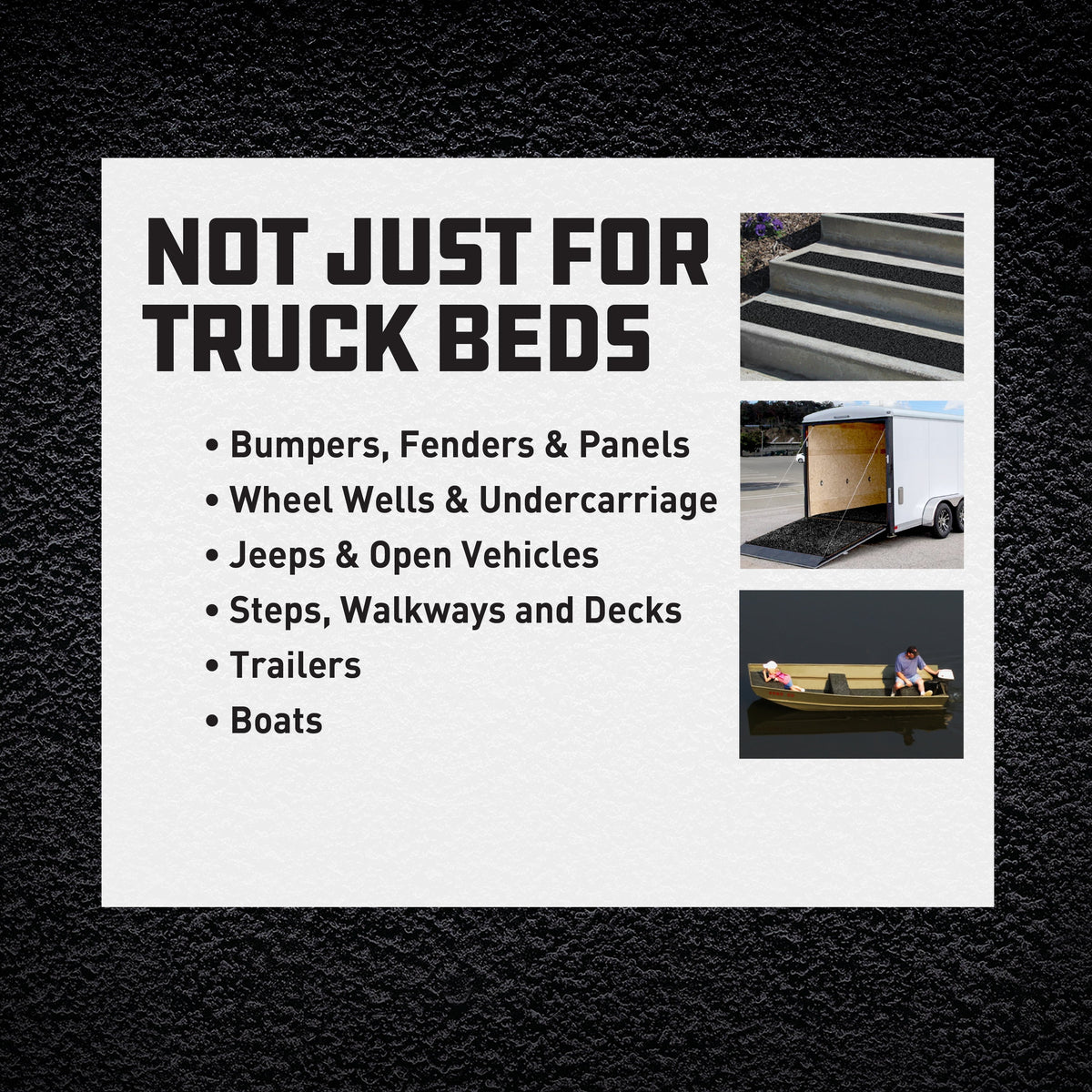 (3 pack) Herculiner Truck Bed Liner, Black, 15 oz