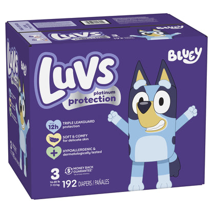 Luvs Platinum Protection Baby Diapers Size 3, 192 Count (Select for More Options)
