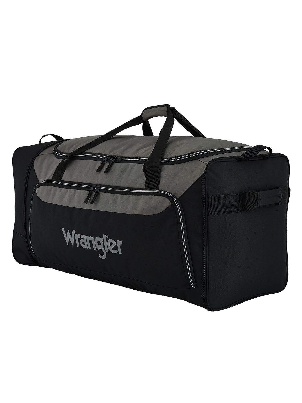 Wrangler 36-inch Jumbo Collapsible 3-Wheel Rolling Locker Duffel, Black