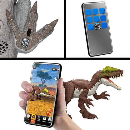 Jurassic World Rebirth Distortus Rex, Drex Action Figure, 22 Inch Rumble N Rampage Dinosaur Toy