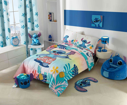 Lilo & Stitch Island Vibes 4-Piece Queen Sheet Set, Polyester, Multicolor, Disney