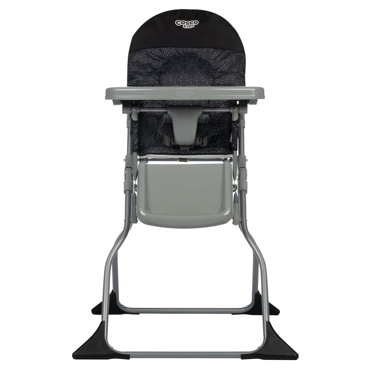 Cosco Kids Simple Fold Baby High Chair, Portable Feeding Chair, Black
