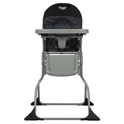 Cosco Kids Simple Fold Baby High Chair, Portable Feeding Chair, Black