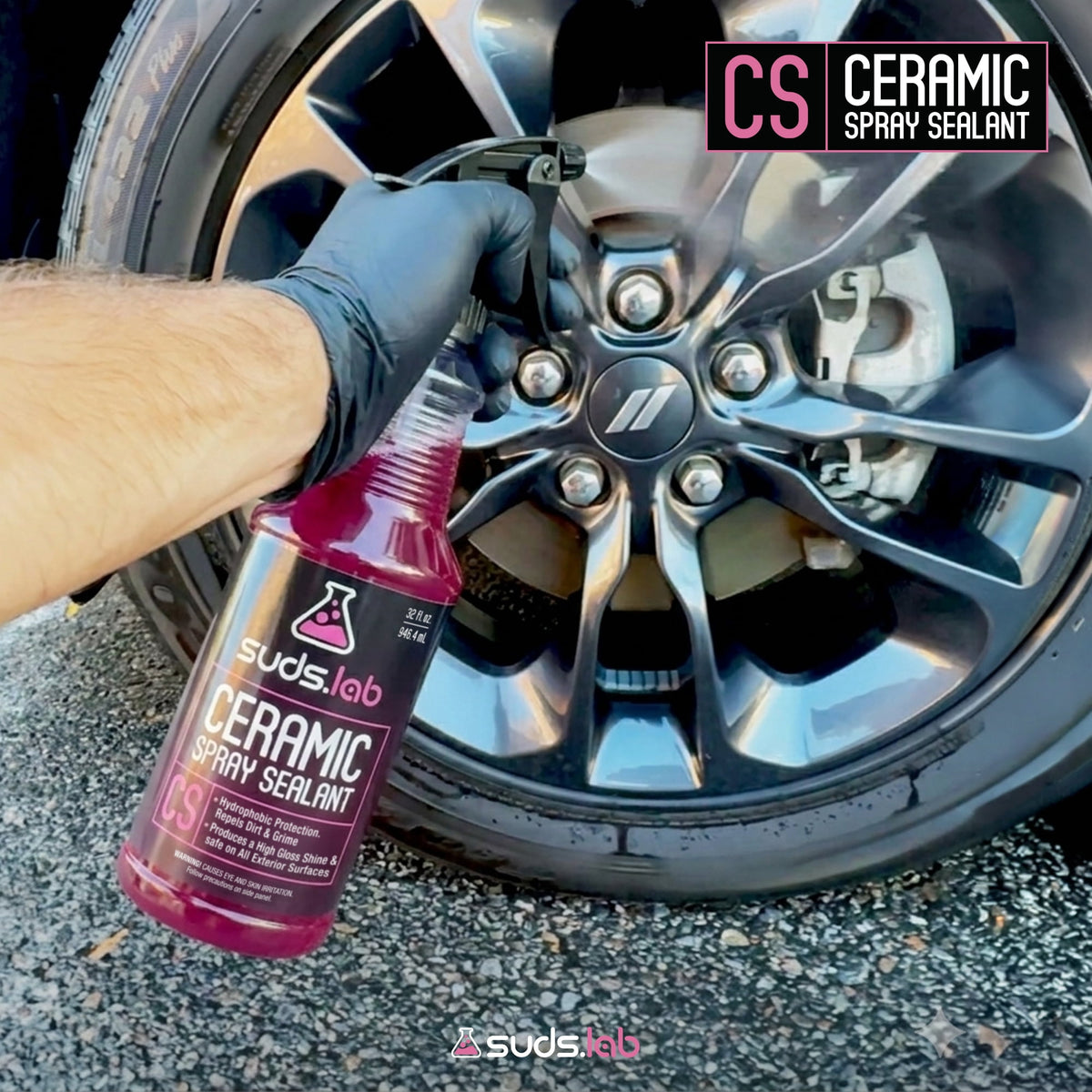 (3 pack) Suds Lab CS Ceramic Spray Vehicle Sealant - 32 fl oz bottle