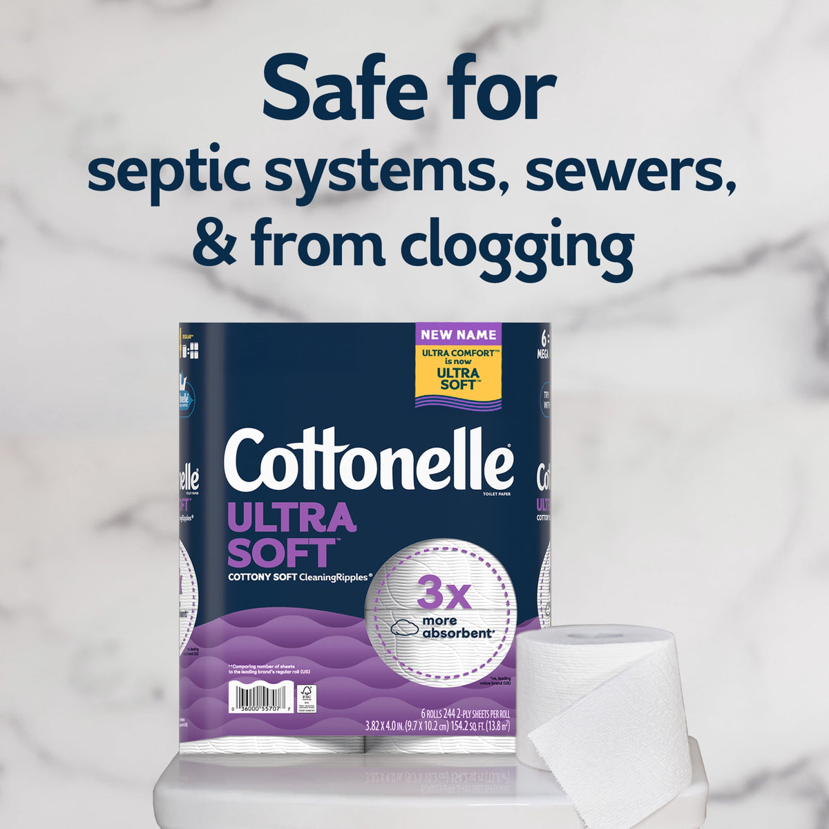 Cottonelle Ultra Soft Toilet Paper, 36 Mega Rolls