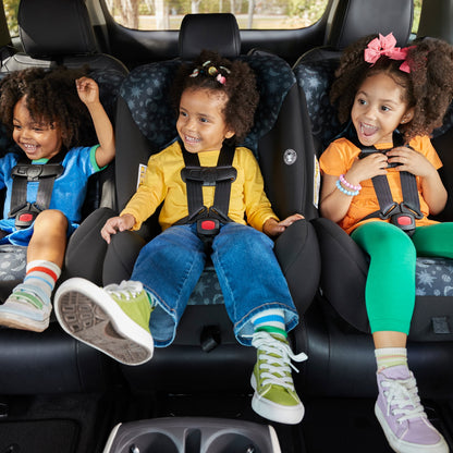 Cosco Kids Scenera Extend Infant & Toddler Car Seat, Convertible Car Seat, Columns, Blue