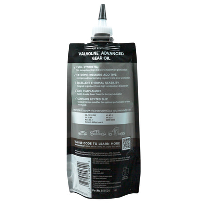 (3 pack) Valvoline FlexFill Advanced Full Synthetic 75W-90 Gear Oil 1 Quart Pouch