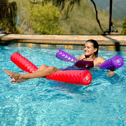 WOW Sports First Class Dipped Soft Foam Pool Noodle, 46 Inches Long - Red