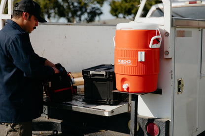 Igloo 5 Gallon Heavy-Duty Beverage Cooler, Orange
