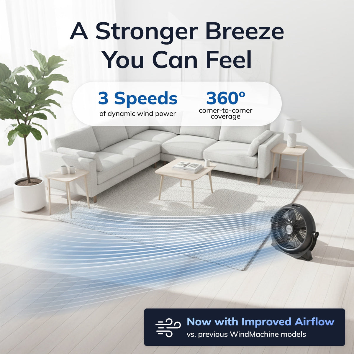 Lasko Wind Machine 20" 3-Speed Pivoting Head Air Circulator Fan A20305