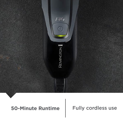 REMINGTON R4 Style Series Men's Rotary Electric Shaver, Cordless Rechargeable, Wet & Dry, Pop-Up Trimmer, Black
