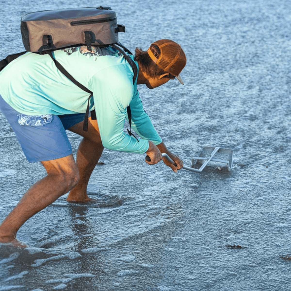 Tsunami Sand Flea Rake – Galvanized Steel Basket with Aluminum Handle