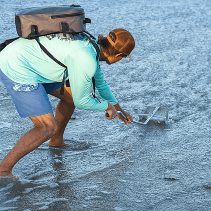 Tsunami Sand Flea Rake – Galvanized Steel Basket with Aluminum Handle