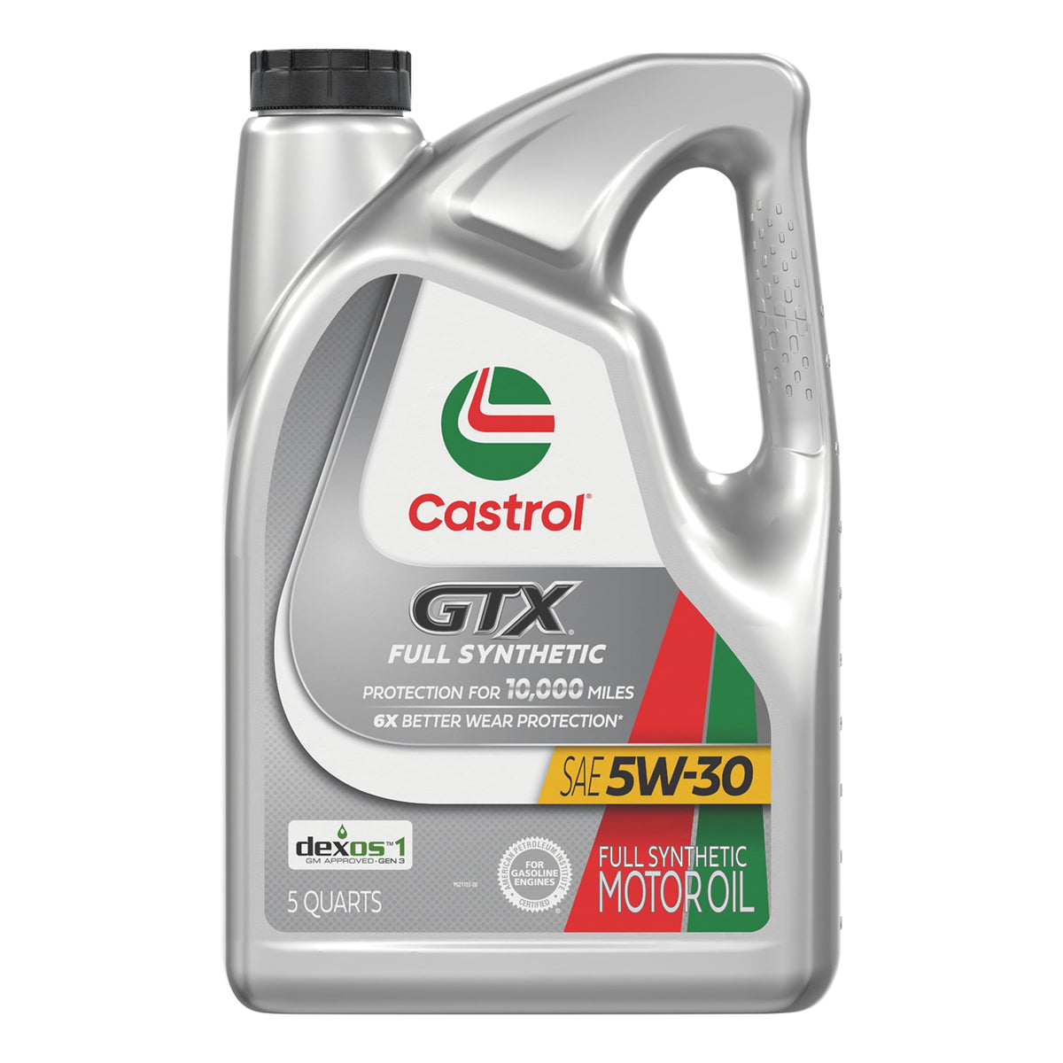 (2 pack) Castrol GTX Full Synthetic 5W-30 Motor Oil, 5 Quarts (RFID)