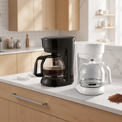 (2 pack) Mainstays 12-Cup Drip Coffee Maker, 1.8 L, White