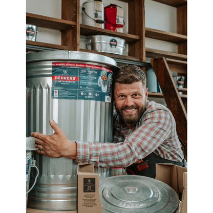 Behrens 31-Gallon Steel Trash Can