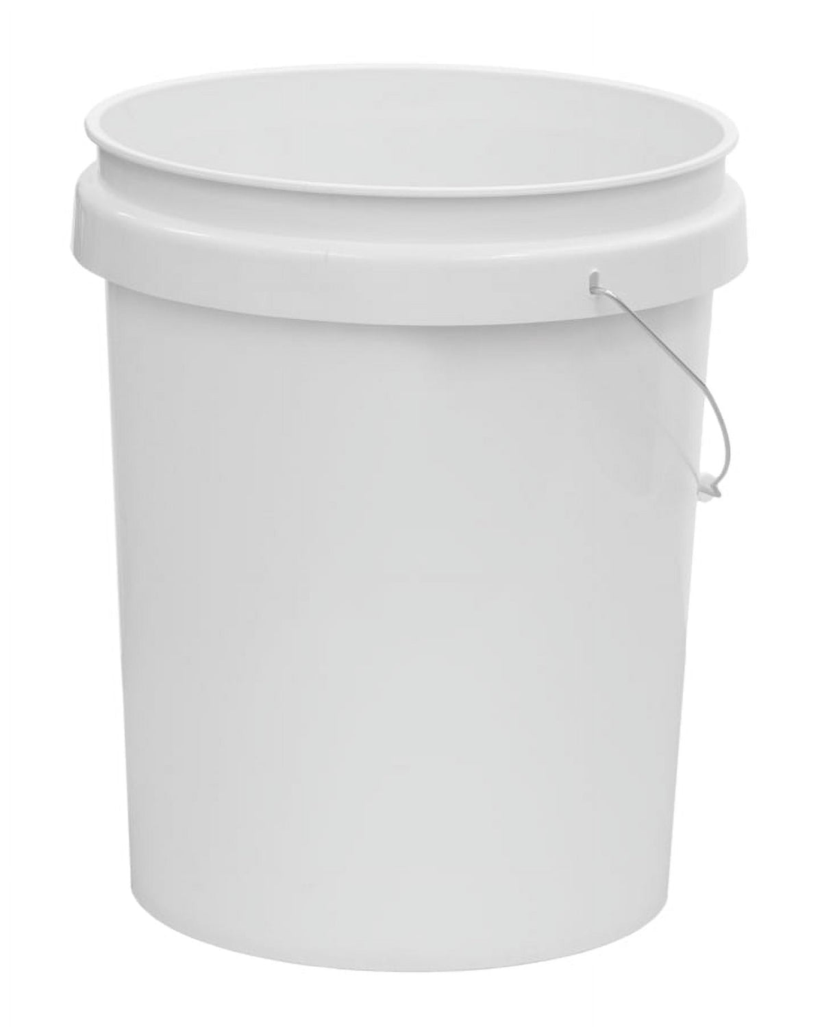(12 pack) United Solutions 5 Gallon Round Utility Bucket, Comfort Handle, Plastic, White, PN0149, 1 Each