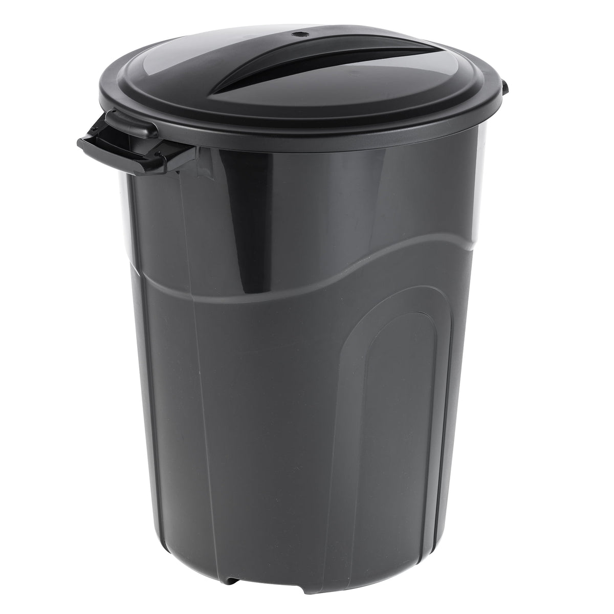 (2 pack) Hyper Tough 32 Gallon Injection Molded Plastic Trash Can with Click Lock Lid