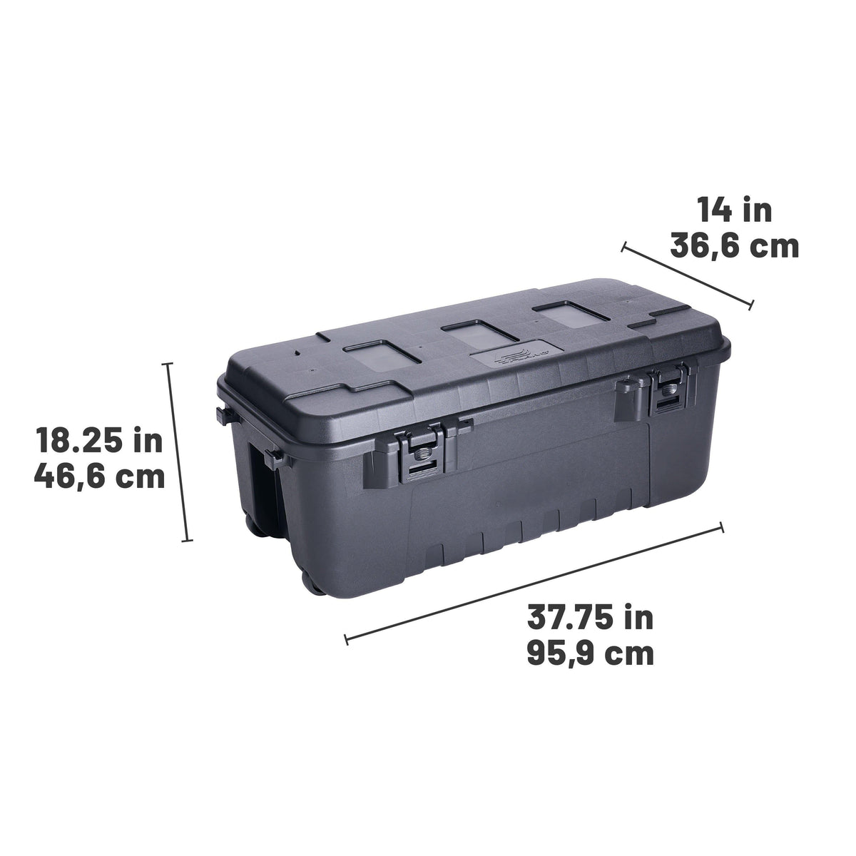Plano Sportsman's Trunk, Smoke, 27-Gallon Lockable Storage Box