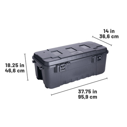 Plano Sportsman's Trunk, Smoke, 27-Gallon Lockable Storage Box