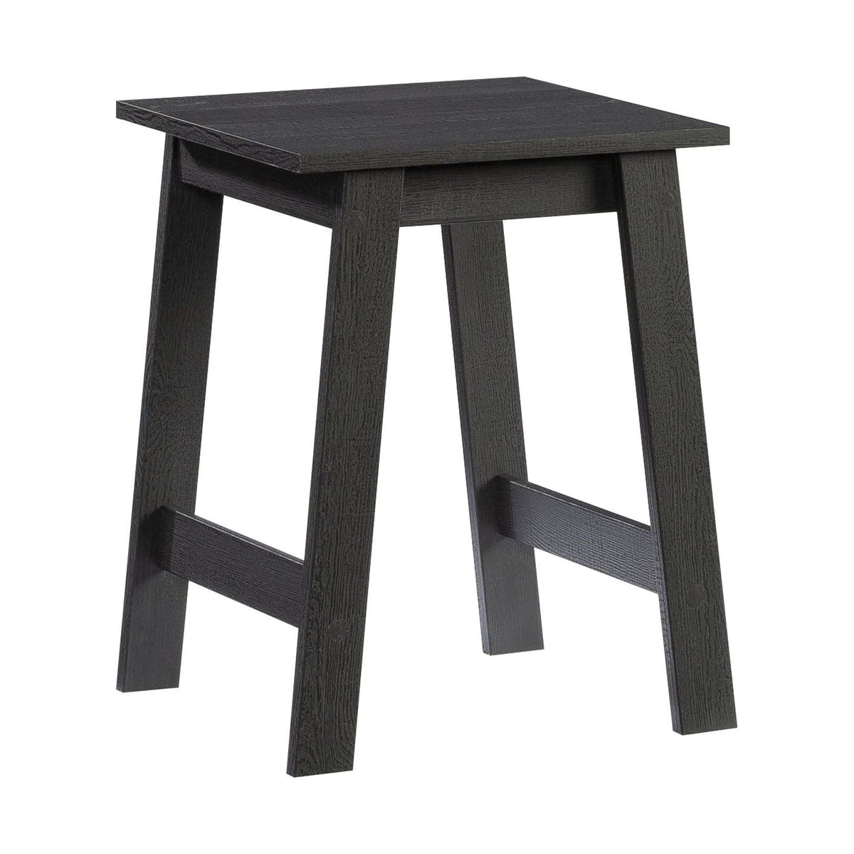 (2 pack) Mainstays Small Square Side Table, Black Finish