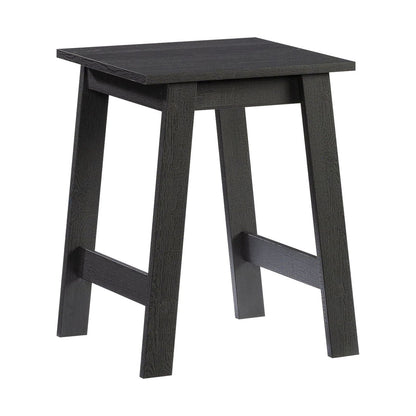 (2 pack) Mainstays Small Square Side Table, Black Finish
