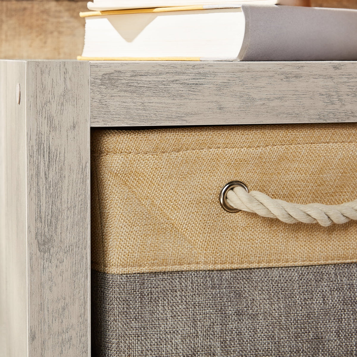 Better Homes & Gardens 2 Cube Storage Organizer, Rustic Gray