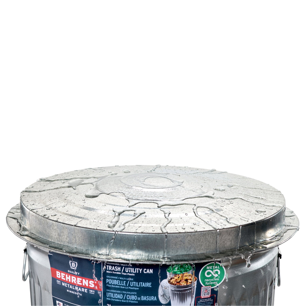 Behrens 31-Gallon Steel Trash Can