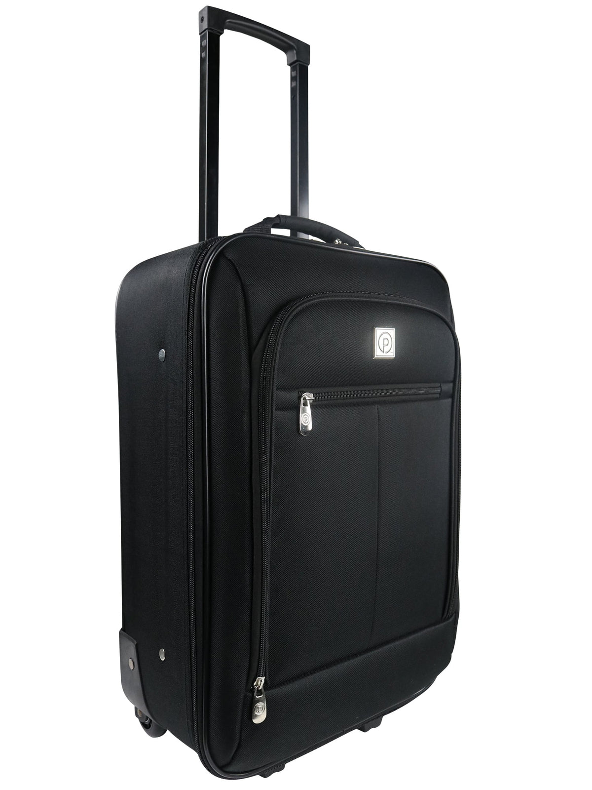Protege 18 in Softside Pilot Case Carry-On Luggage, 2 Wheels, Black